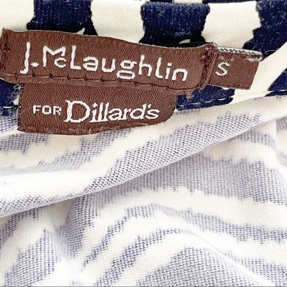 J. McLaughlin Navy White Tunic - Picture 7 of 9